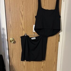 No Boundaries Black Women Shorts Skorts Set